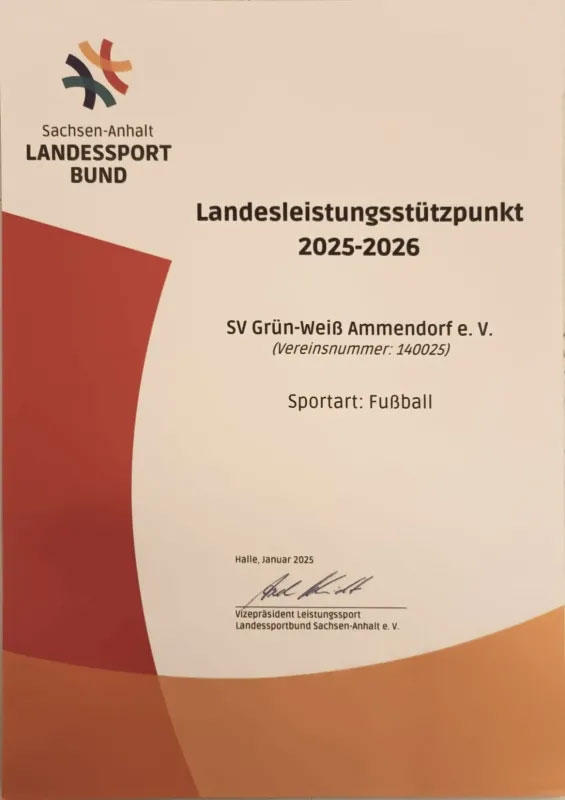 Mehr über den Artikel erfahren GWA ist Landesleistungsstützpunkt 💚🤍