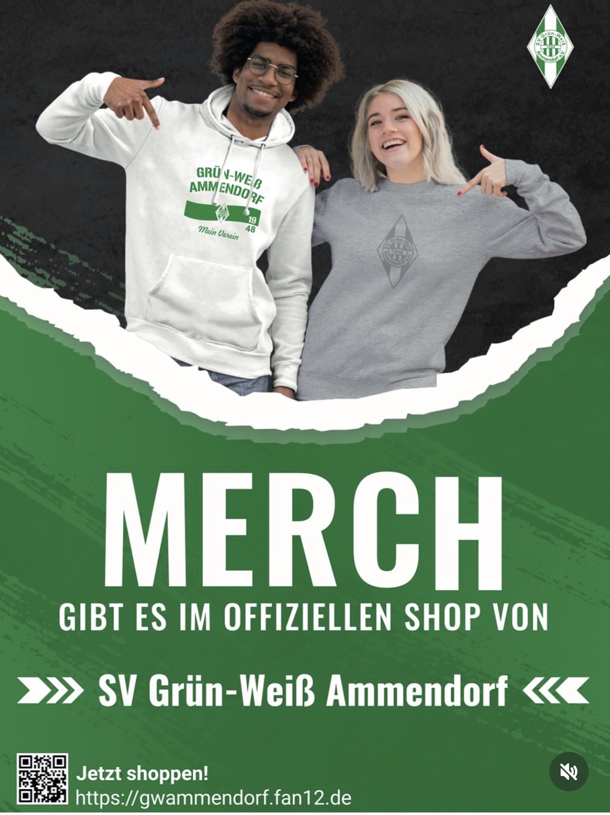 Mehr über den Artikel erfahren Grün-Weiß Ammendorf hat einen eigenen ONLINE-FANSHOP!